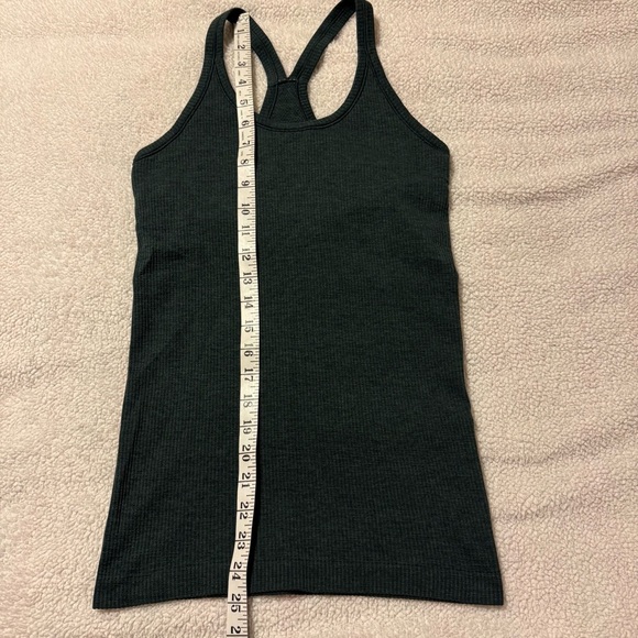 Lululemon Green Ebb To Street Tank Top Ribbed Racerback - Picture 6 of 12
